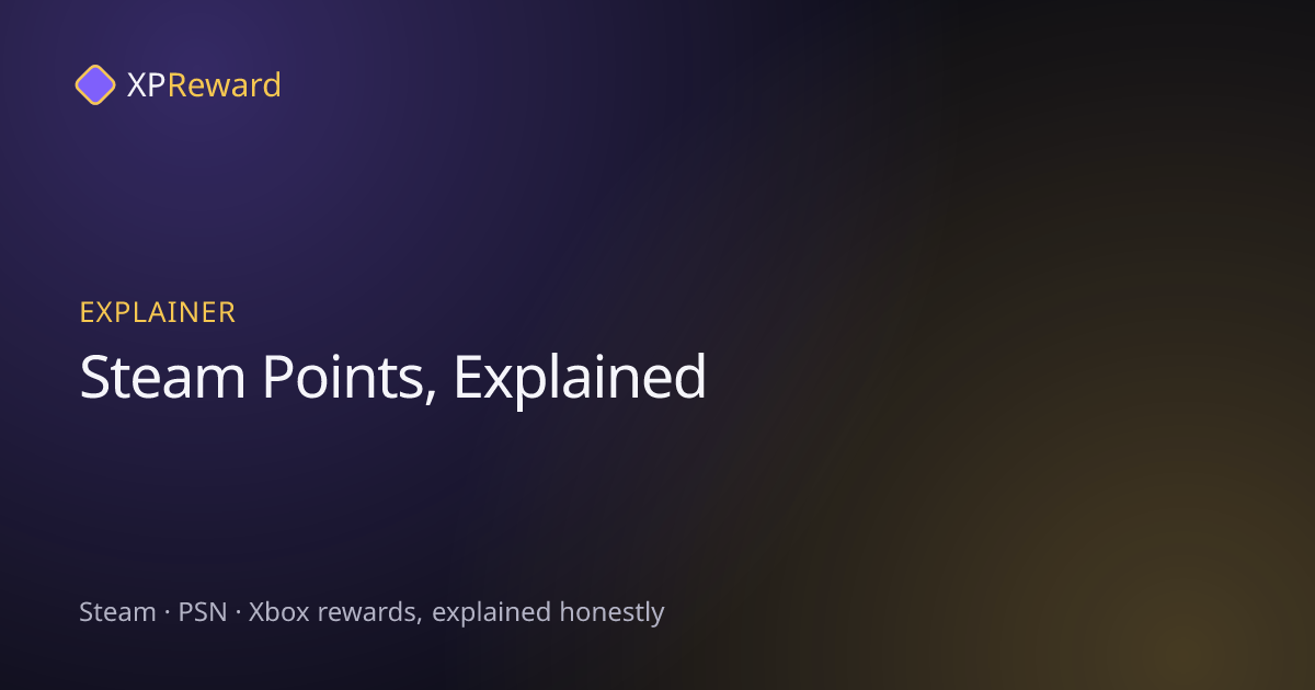 Graphic reading Steam Points, Explained