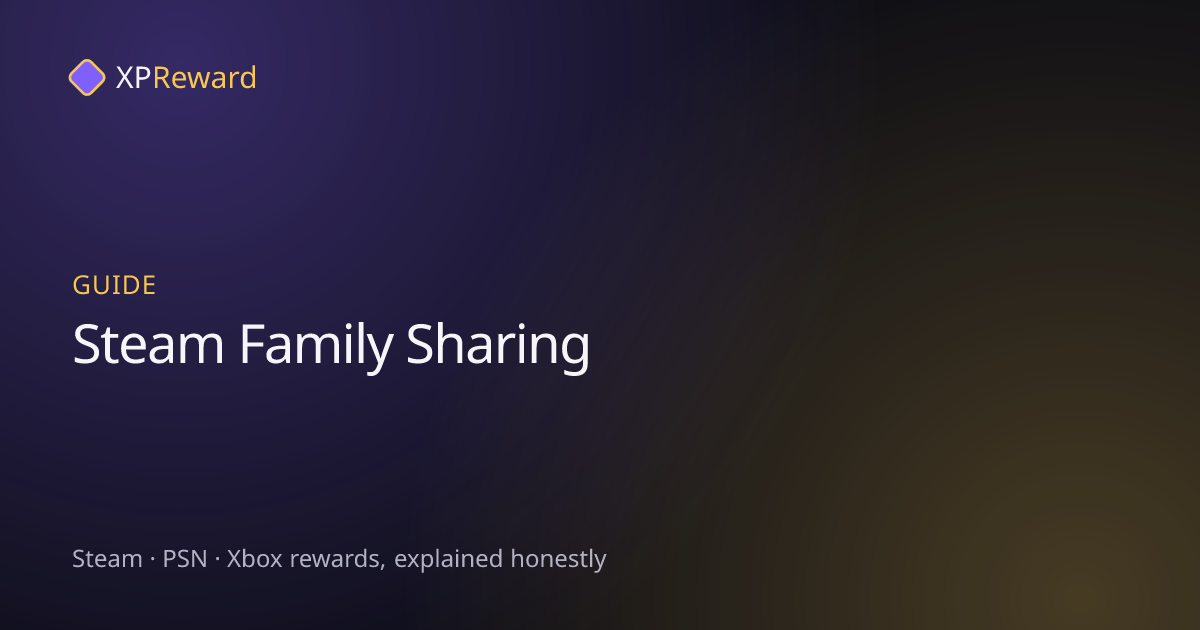 Graphic reading Steam Family Sharing